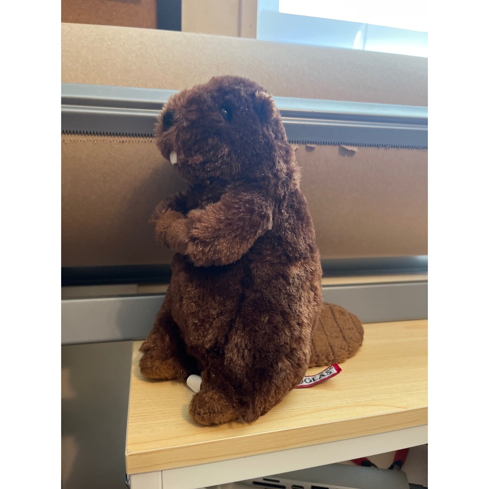 Douglas Cuddle Toys Brown Beaver Plush Realistic Stuffed Animal 7 inch 4037